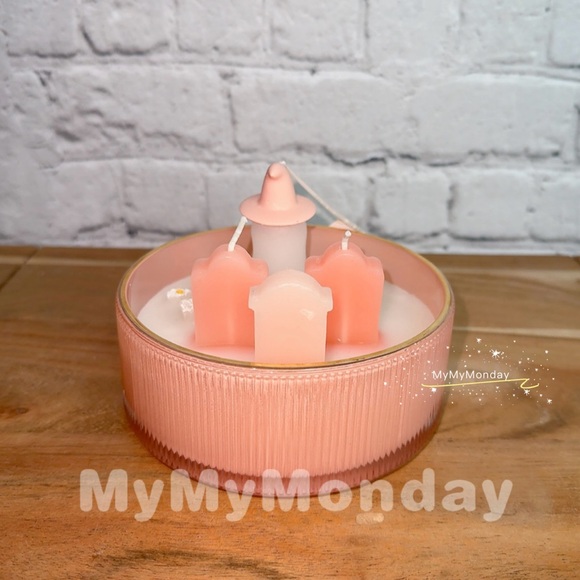 Cupcakes And Cashmere Pink Ghost Graveyard Candle - Picture 3 of 6